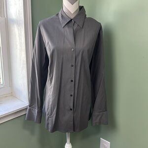 Venezia jeans, clothing company, gray button-down, 22/24